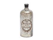 Woodland Import Simple and Attractive Glass Bottle Brown and White Pattern 27915