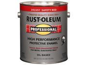 Rustoleum 1 Gallon Safety Red High Performance Protective Enamel Low VOC 242257 Pack of 2