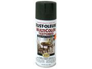 Rustoleum 223526 12 Oz Deep Forest Green Multicolor Textured Stops Rust Spray P Pack of 6
