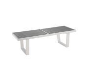 Sauna 4 Stainless Steel Bench in Silver