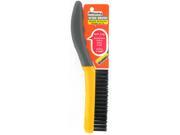 Allway Tools 10in. Soft Grip Carbon Steel Shoe Handle Wire Brush SB416