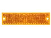 Peterson Mfg. V487A Reflector-AMBER RECT REFLECTOR Peterson Mfg. V487A Reflector-AMBER RECT REFLECTOR