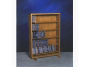 Cdracks Solid Oak Dowel Cabinet for CD s Capacity 275 CD s Honey Oak Finish