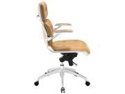 Push Mid Back Office Chair in Tan