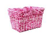 Cruiser Candy Reversible Bike Basket Liner Fits All Standard Wire and Wicker Baskets 14x9x9in Pink Hawaiian