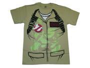 Ghostbusters Venkman Costume Glow in the Dark Khaki Youth T Shirt Tee