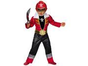 Disguise Saban Super MegaForce Power Rangers Red Ranger Light Up Motion Activated Toddler Costume