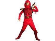 Disguise Shadow Ninja Red Fire Ninja Deluxe Boys Costume