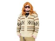 The Big Lebowski Jeffery The Dude Zip Up Costume Cardigan Sweater