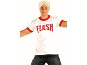 Flash Gordon Men s Logo Ringer T Shirt Blonde Wig Costume Set