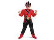 Super Power Rangers Toddlers Samurai Muscle Costume