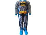 DC Comics Batman Fleece One Piece Toddler Pajamas With Cape for boys