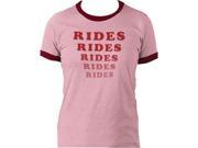 Amusement Park Rides Rides Rides Washed Red Juniors T shirt Tee