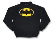 Batman Classic Logo Black Adult Hoodie Hooded Sweatshirt
