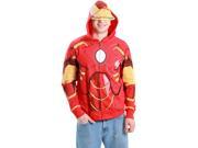 Iron Man Red Costume Zip Up Sweatshirt Hoodie