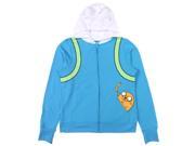 Adventure Time Women s Finn The Human Costume Hoodie Sweatshirt