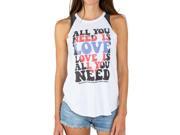 Junk Food The Beatles All You Need Is Love Juniors Tank Top