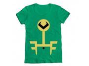 Marvel Loki Kawaii Minimal Kid Loki Symbol Juniors Green T Shirt