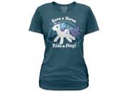 My Little Pony Save A Horse Ride A Pony Juniors Azure Navy Blue T shirt