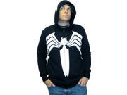 Spider Man Venom Legs Logo Black Adult Hooded Sweatshirt Hoodie Jacket