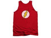 The Flash Lightning Bolt Logo Adult Red Tank Top