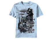Star Wars Darth Vader, Boba Fett & Ships Prisma Wars Men's Light Blue T-shirt Star Wars Darth Vader, Boba Fett & Ships Prisma Wars Men's Light Blue T-shirt