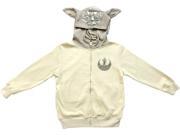 Star Wars Boys Yoda Sand Zip Up Costume Hoodie Sweatshirt