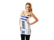Star Wars R2 D2 Robot Juniors White Costume Tank Dress