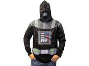 Star Wars Darth Vader Costume Mask Black Adult Hooded Sweatshirt Hoodie Jacket