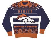 NFL Denver Broncos Bronco Logo Adult Football Ugly Christmas Sweater