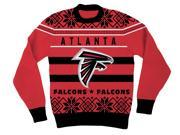 NFL Atlanta Falcons Logo Adult Red Football Ugly Christmas Sweater