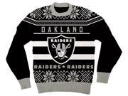 NFL Oakland Raiders Logo Adult Black Football Ugly Christmas Sweater