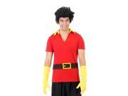 Beauty And The Beast Gaston Shirt Gloves and Wig