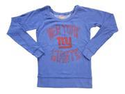 Junk Food NFL New York Giants Vintage Off Shoulder Juniors Raglan Sweatshirt