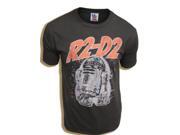Star Wars R2-D2 Robot Washed Black Adult T-Shirt Star Wars R2-D2 Robot Washed Black Adult T-Shirt