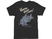 Dr. Seuss Horton Hears A Who Distressed Black Adult T-Shirt