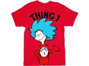 Dr. Seuss Thing 1 Adult Red T Shirt