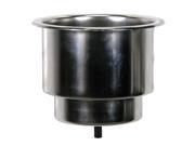 Whitecap Flush Cupholder w/Drain - 302 Stainless Steel Whitecap Flush Cupholder w/Drain - 302 Stainless Steel