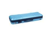 Crossrock CRA400VFTU Robort Series Colorful Zippered ABS Hardshell Violin Case 4 4 full size in turquoise