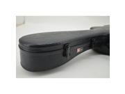 Crossrock CRF1000DBKL Hardshell Acoustic Dreadnought Guitar Case Fiberglass Black Leather