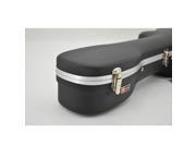 Crossrock CRA802DBK Hardshell Acoustic Dreadnought Guitar Case ABS molded in black backpack design anti scratch