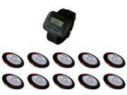SINGCALL. Wireless restaurant service calling systems 10 pagers and 1 pc Watch Receiver