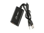 USB2.0 to HDMI DVI Converter 1080P HDTV Projector3.5mm Audio Cable FOR PC LKV325