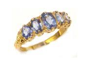 14K Yellow Gold Womens Vibrant Ceylon Sapphire Eternity Band Ring Size 7.25 Finger Sizes 5 to 12 Available