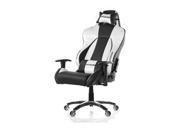 Akracing Ak 7002 Ergonomic Series Executive Racing Style Computer Gaming Office Chair with Lumbar Support and Headrest Pillow Included Carbon Silver Black