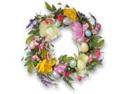 20 Easter Eggs and Tulips Wreath