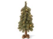 24 Bayberry Blue Cedar Tree with Battery Operated LED Lights