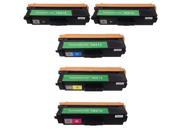 New Compatible High Yield Toner Cartridges [5 Pack] Toner Color 2xBK C M Y Compatible with TN315 TTA Brother TN315BK TN315C TN315M TN315Y