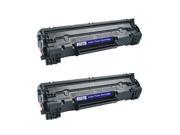 Generic Remanufactured Toner Cartridge Replacement for HP CE278A Black 2 Pack
