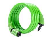 Etronic ® Security Lock M4 Self Coiling Cable Lock 4 Feet x 5 16 Inch Green